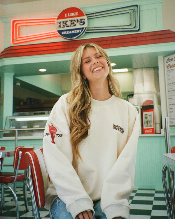 Dandy Diner Crew Neck in Cream