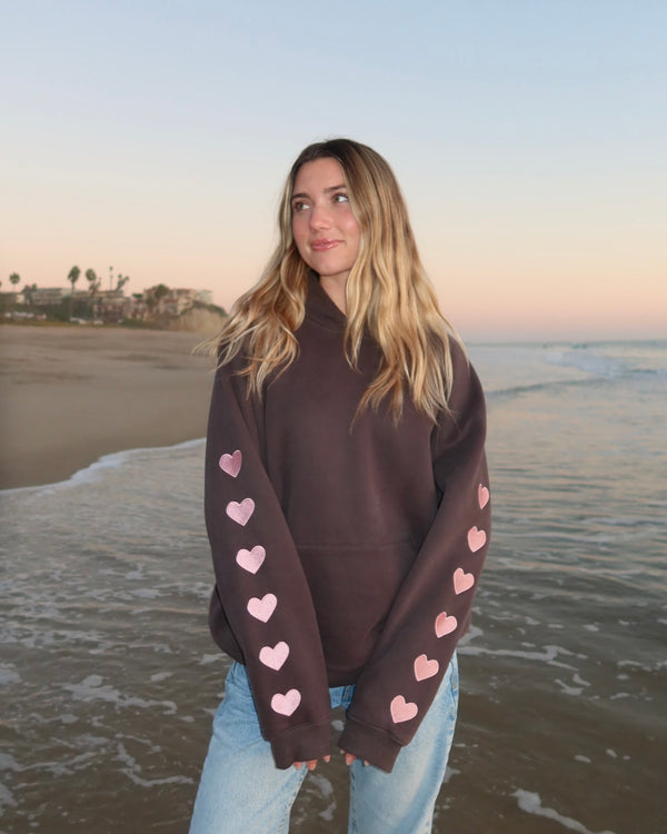 Dandy Heart on My Sleeve Oversized Lux Hoodie
