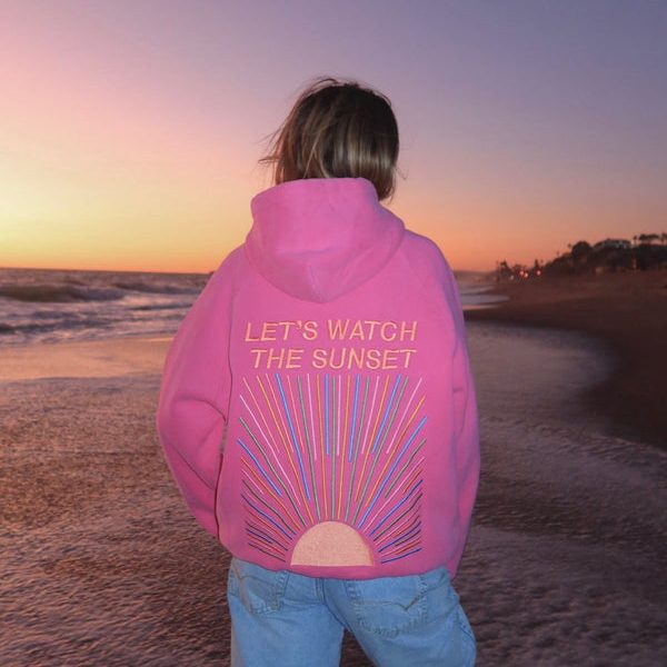 Dandy Let's Watch the Sunset Oversized Lux Hoodie