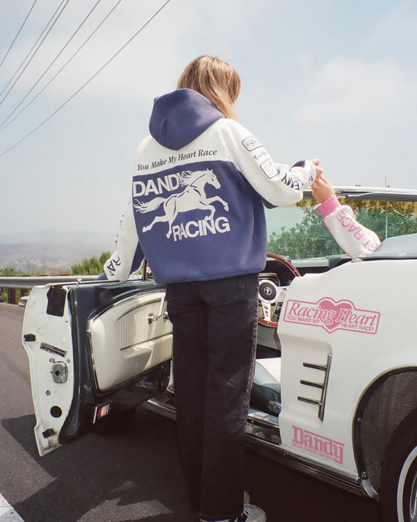 Dandy Racing Heart Oversized Lux Hoodie