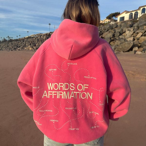 Dandy Words of Affirmation Oversized Lux Hoodie