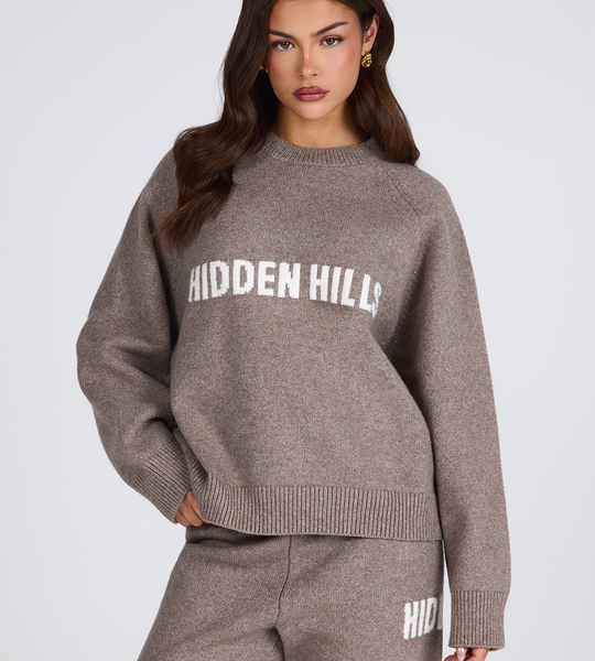 Hidden Hills Knit Sweater Taupe