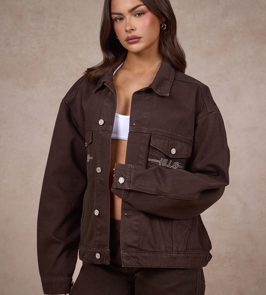 Hidden Hills Logo Stitch Denim Jacket