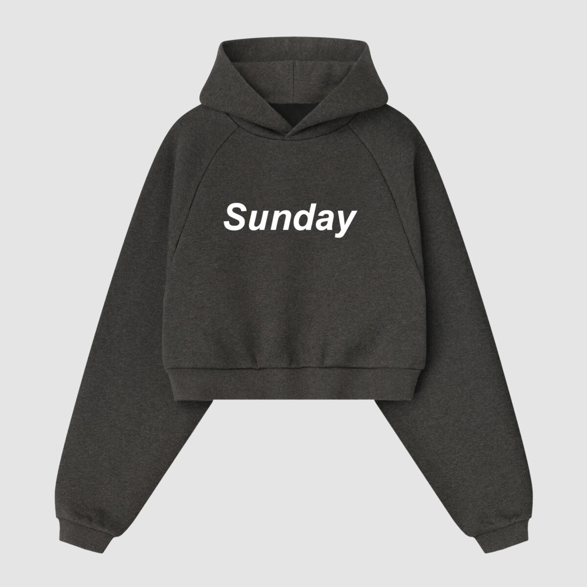 Sunday Heavyweight Applique Hoodie Dark Taupe