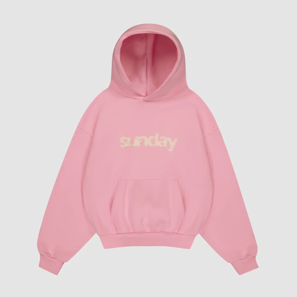 Sunday Heavyweight Appliqué Hoodie Powder Pink