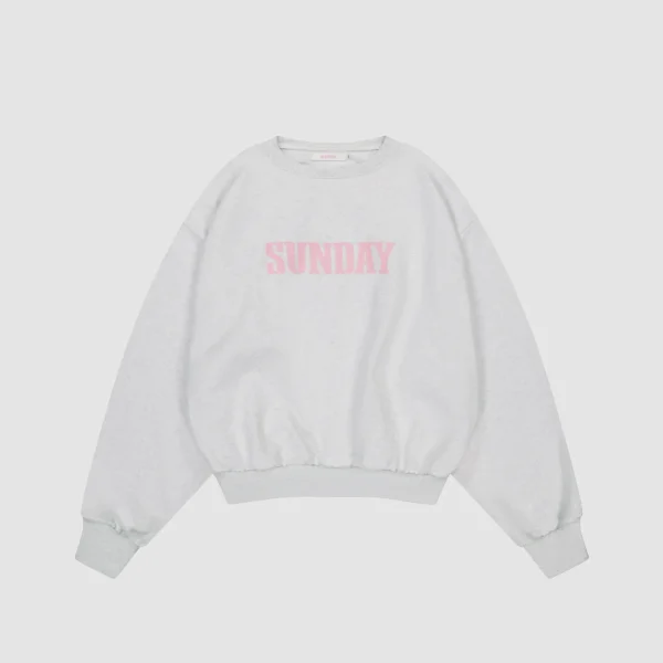 Sunday Heavyweight Headline Crewneck Grey