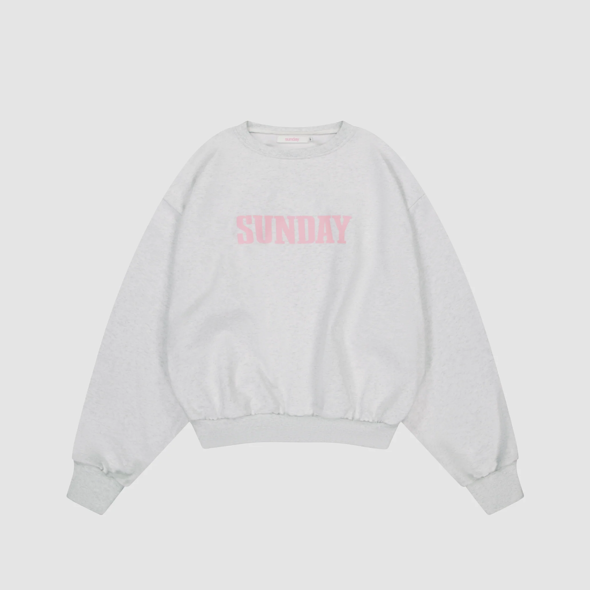 Sunday Heavyweight Headline Crewneck Grey