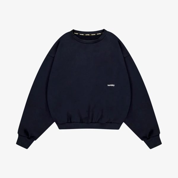 Sunday Heavyweight Script Crewneck Midnight