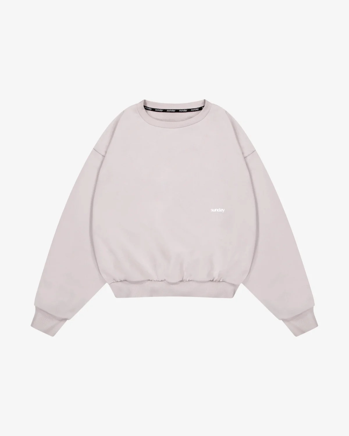 Sunday Heavyweight Script Crewneck Smoke