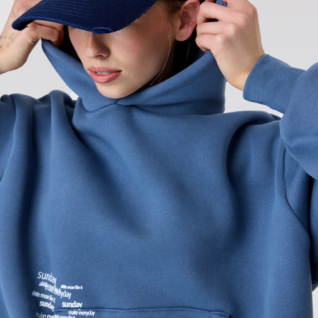 Sunday Heavyweight Typewriter Hoodie Vintage BlueSunday Heavyweight Typewriter Hoodie Vintage Blue