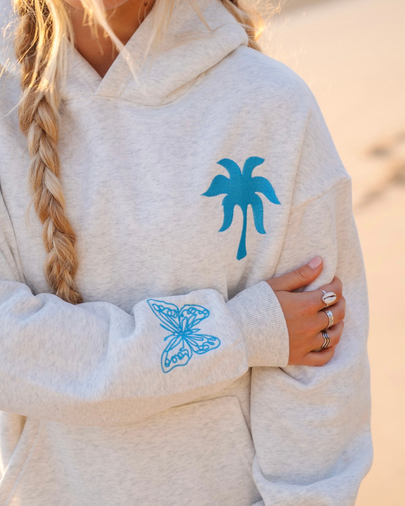 Pink Palm Puff to Live for the Hope of It All Hoodie